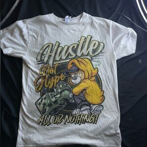 Graphic Tee with Bear and Dice Design